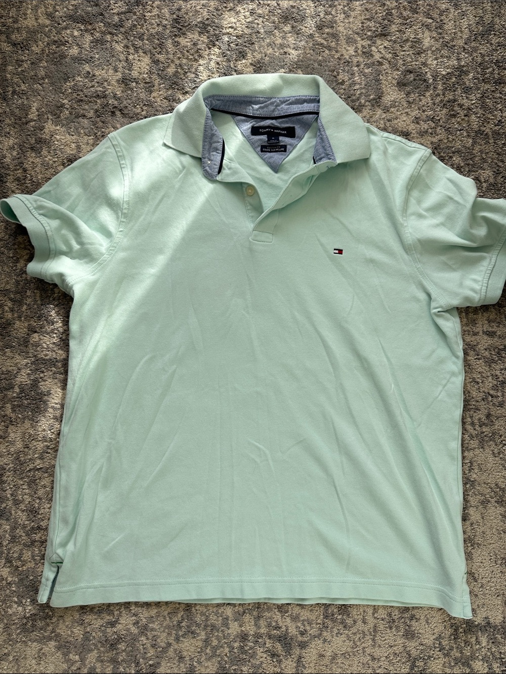 Tommy Hilfiger Light Mint Green Men's Polo Shirt